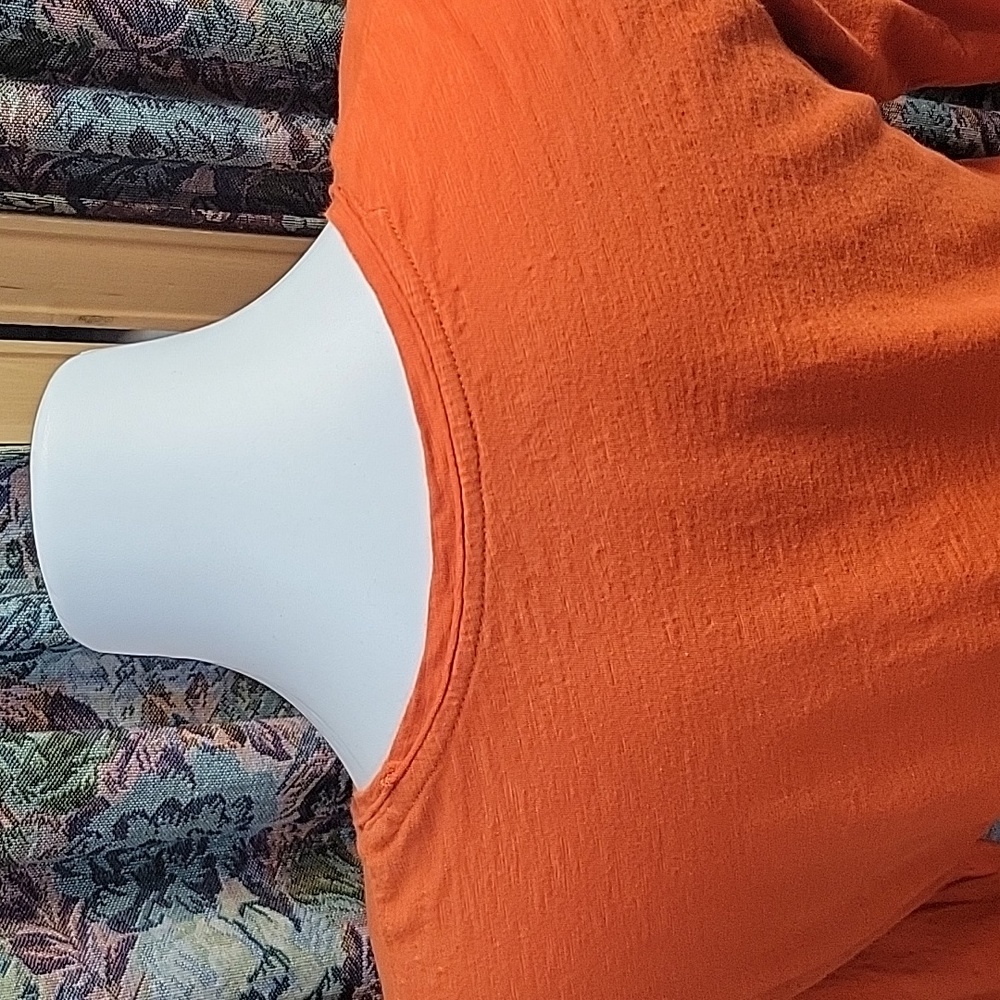 Women's Eddie Bauer Medi Orange Round neck Long Sleeve Tshirt - Picture 4 of 5